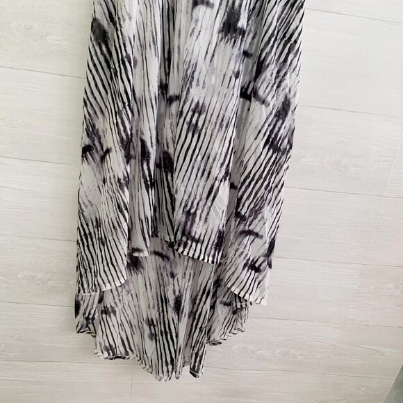 NWT Simply Vera Wang - Purple black tie dye stretch HI-LO dress, M - Picture 3 of 7